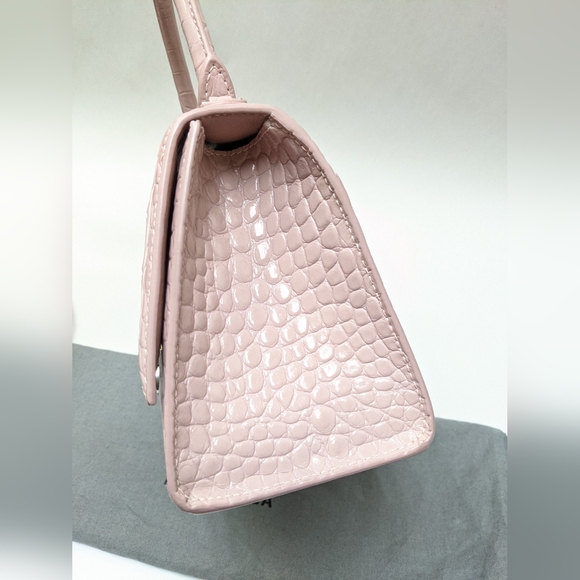 Balenciaga Hourglass Croc Embossed Small "LIVE SHOW TODAY" - Picture 7 of 16